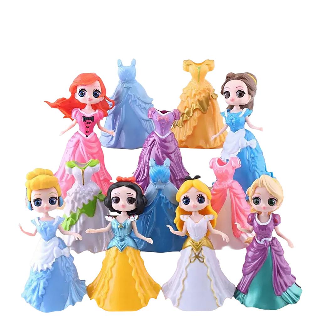 Dress Up Princess Toy With Changeable Clothes Doll Princess Gachapon Doll Children Little Girl Birthday Gift