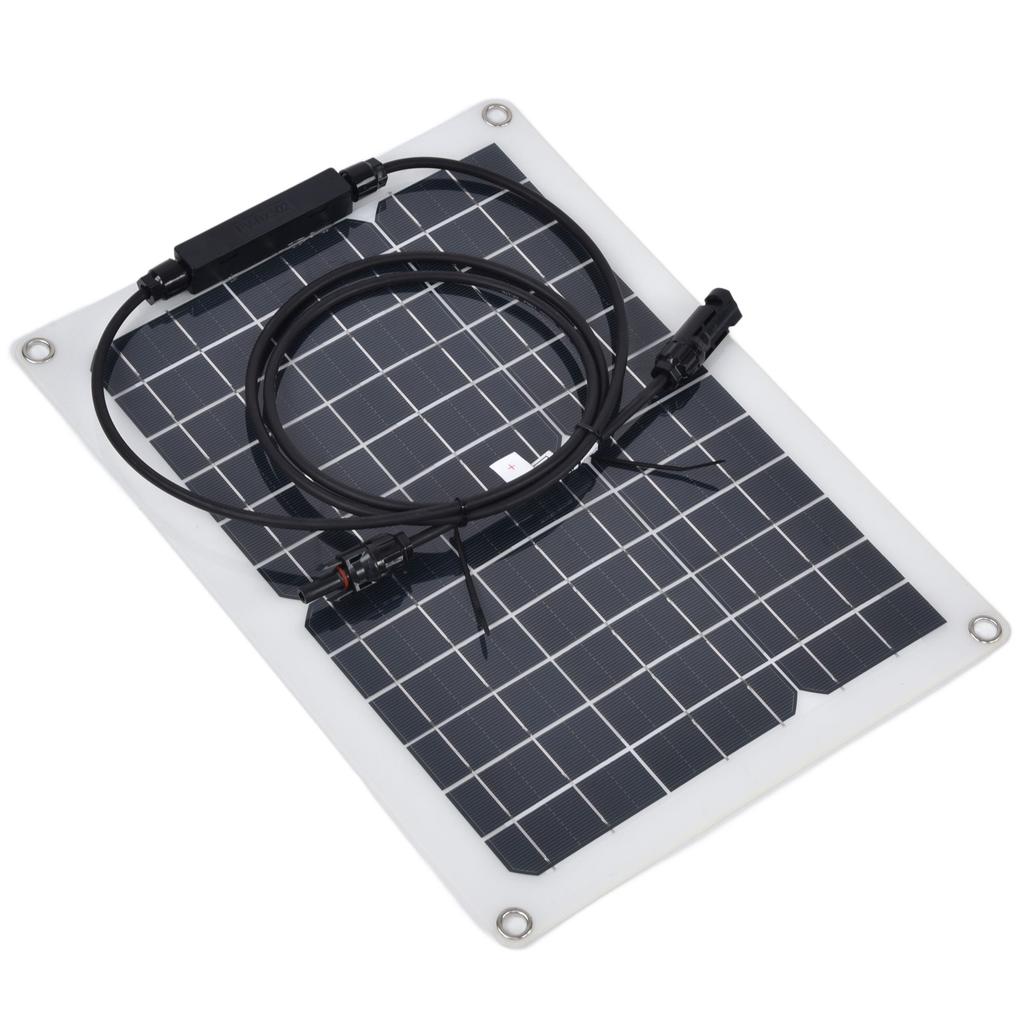 2Pcs 15W Solar Panel Monocrystalline Silicon Solar Panel Photovoltaic Module 50A Controller for Car