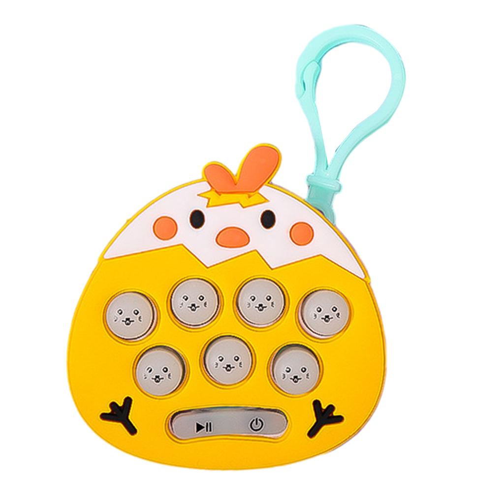 Портативная игровая консоль, брелок с подсветкой, игрушка PopGame, сенсорная игрушка-фиджест, брелок с пузырьками и светодиодной детской игрушкой-антистрессом