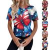 Женский топ с коротким рукавом и принтом «День независимости»
