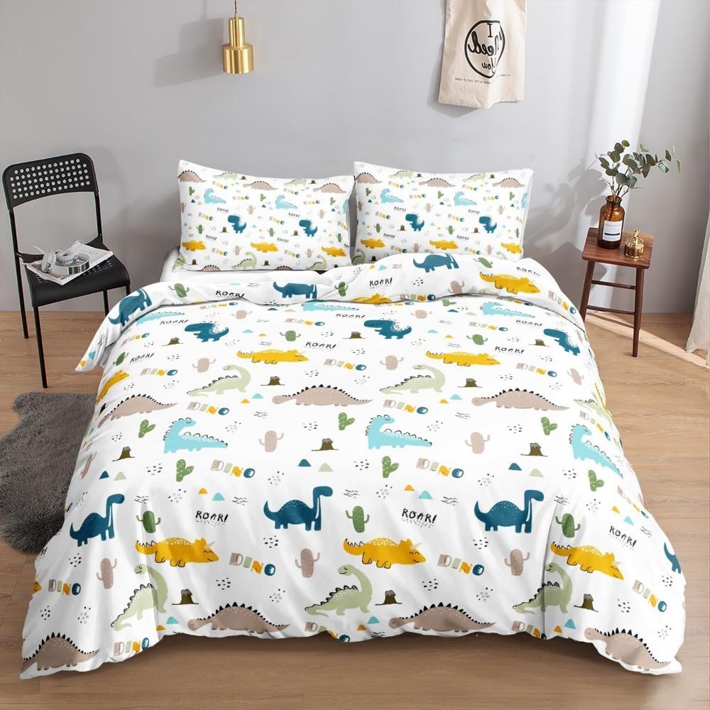 Cat Bedding Set, Duvet Cover for Children Adults,  Cute Pink Cat Chec Pattern Duvet Cover with Pillowcase Microfibre Bedding Set