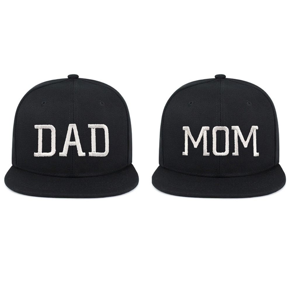 Adjustable Parents Matching Baseball Cap Hip Hop Baseball Hats MOM DAD Snapback Cap  For Man Women