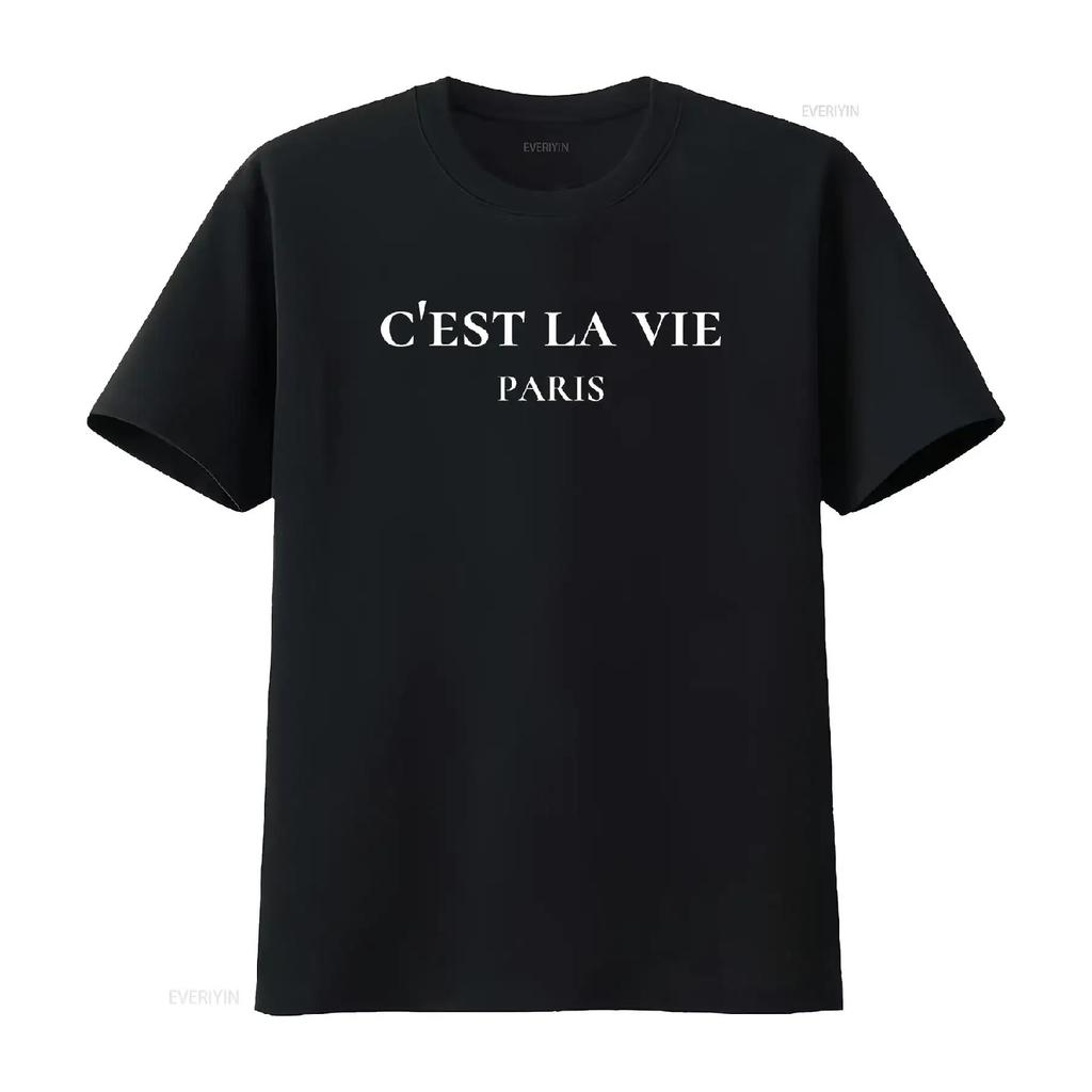 Футболка C'est La Vie Эстетичная Минималистичная Это Жизнь винтажная Стиранная Унисекс мода Немного Стильная дизайнерская одежда Мягкая