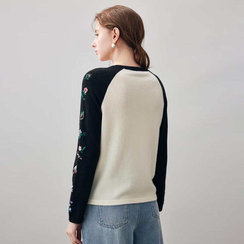 Comonboka Women's Round Neck Cashmere Sweater