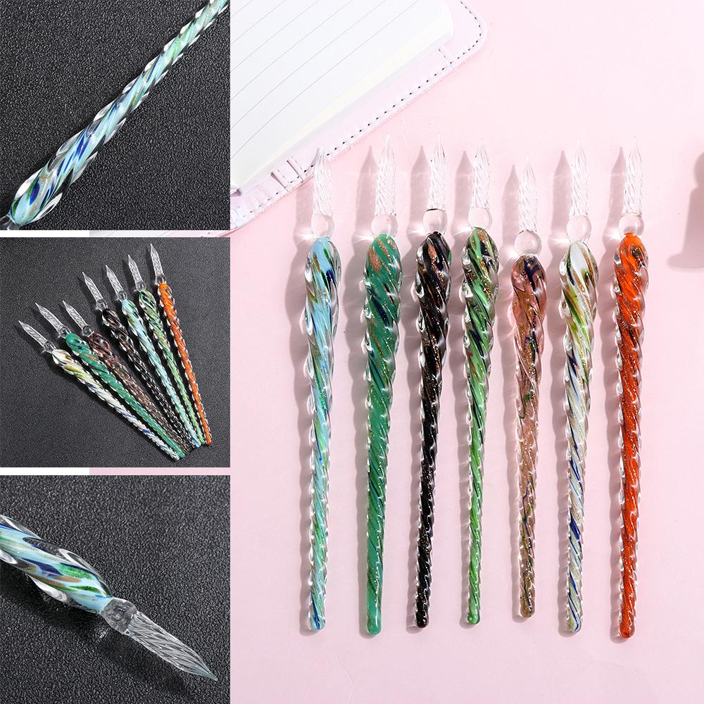 New Dipping Painting Gift Glass Drip Fountain Pens Filling Ink Dip Pen