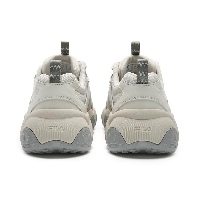 Fila FLUID 7 Амортизация Устойчивость к истиранию Легкие Увеличивающие рост Низкие Массивные кроссовки Мужские Белый Серый F12M612103FWR