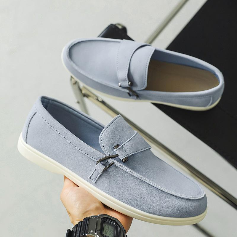 Мода 2025 Классика Мужские слипоны Лоферы Легкие Дышащие Балетки Нескользящие Удобные Повседневные Мягкая Подошва Уличная Обувь для Ходьбы