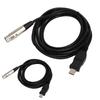 USB To XLR Female Adapter Cable 3 Meters with Recording Function for Gaming Equipment Host