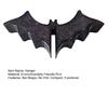 Bat Shaped Shower Hook 3D Printed for Glass Door, No Drill Snap Bathroom Door Hanger on Clip Hanger, Gothic Towel Loofah Halloween Themed Gadgets