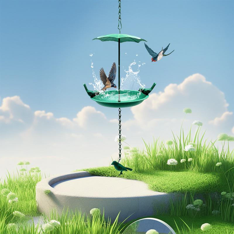 Уличная кормушка для птиц Миска для корма для птиц Кормушка для птиц Кормушки для диких птиц Защищенный от белок Декор для сада Железо Уличные ванночки для птиц Птица