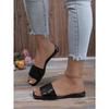 Летние женские туфли большого размера на плоской подошве с принтом змеи One Word Beach Sandals Slippers