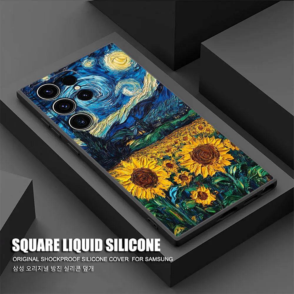 Интересный чехол с картиной Ван Гога S26Ultra для Samsung Galaxy S26 S25 S24 S23 S20 S21 FE S22 Ultra S26 Plus 5G, мягкий чехол для телефона