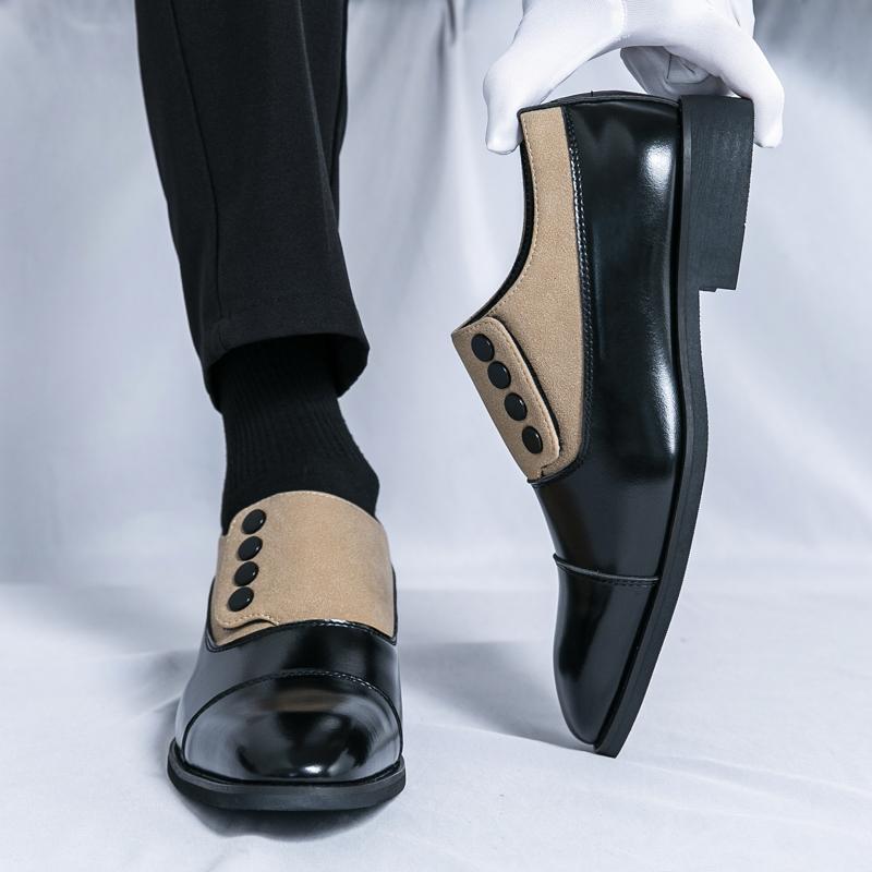 Кожаная обувь Мужская Повседневная Лоферы Роскошный Дизайн Слипоны Мужские Туфли для Платья Досуговый Стиль Большой Размер Хорошая Износостойкая Подошва