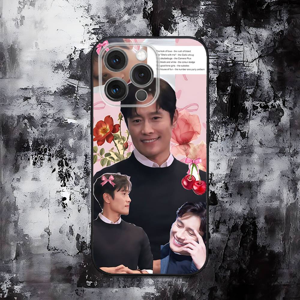Чехол для телефона Lee B-Byung H-Hun Для iPhone 16,15,14,13,12,11,Pro,Max,Plus,X,XS,SE,E,Mini, Мягкий силиконовый черный чехол