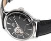 Orient Bambino Open Heart Мужские автоматические часы Черный циферблат Кожаный ремешок RN-AG0007B