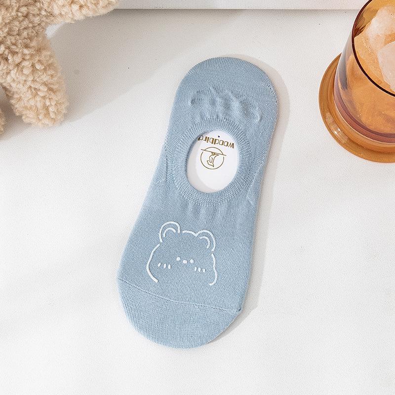 Женские летние тонкие носки-следки с низким подъемом и невидимым верхом однотонные, не спадают.