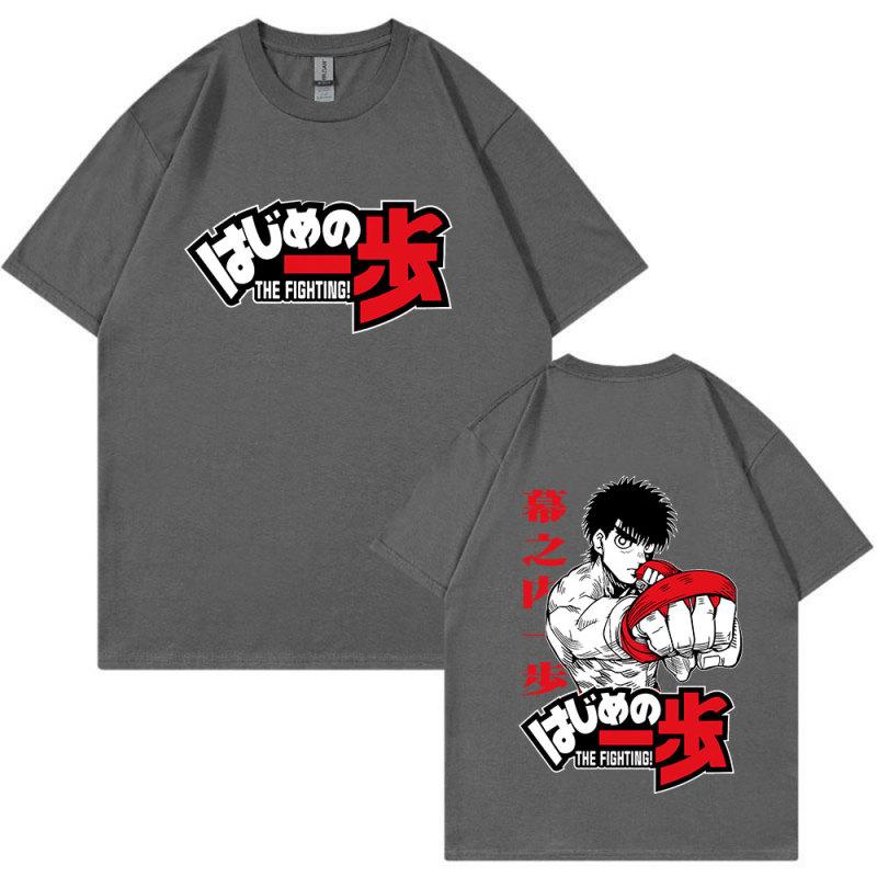 Аниме Hajime No Ippo Kamogawa футболка для бокса в спортзале Манга Макуноути Такамура Fighting KGB футболки с короткими рукавами и принтом большого размера