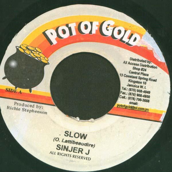 7inch Record SINGER J / PAPA D - Slow / Man With The Plan NONE Pot Of Gold Jamaica Reggae, Ska & Dub Used