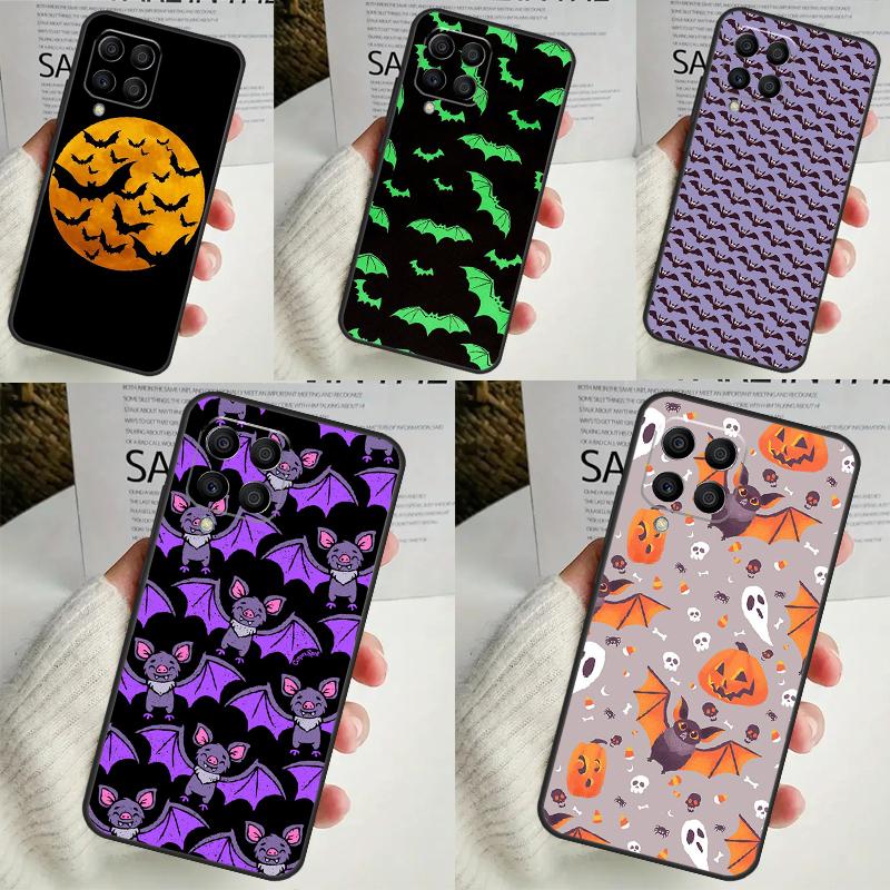 Halloween Vampire Bats For Samsung Galaxy M12 M32 M52 M14 M34 M54 M21 M51 M31 M30s M20 M15 M55 M13 M33 M53 Case