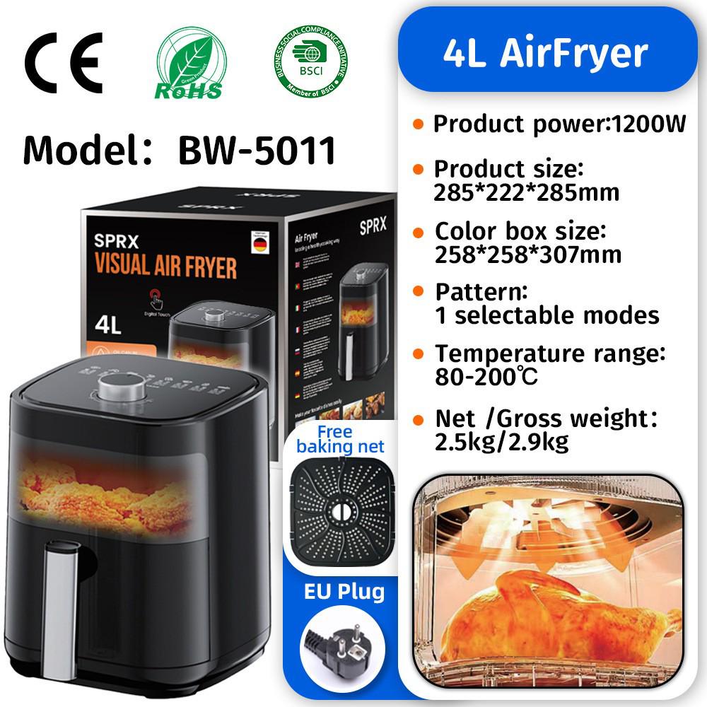 2025 Neuer Airfryer-Ofen-Kombination mit großer Kapazität (15L) mit Touch-Steuerung für den Heimgebrauch