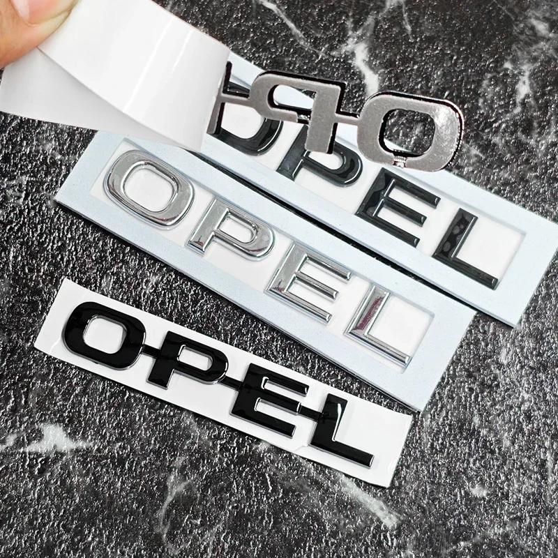 ABS Letter Sticker Car Rear Trunk Tail Boot Emblem Badge Logo For Opel Corsa Astra Insignia Vectra Zafira Meriva Mokka Grandland