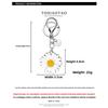 Quan Zhilong GD same style of small daisy sunflower keychain ins trendy niche creative fashion pendant versatile decoration