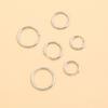 4 пары 8/10/12/14 мм круглые серьги-кольца из нержавеющей стали для женщин золотого цвета крошечные спиральные обручи кольцо-петля для пирсинга ушей