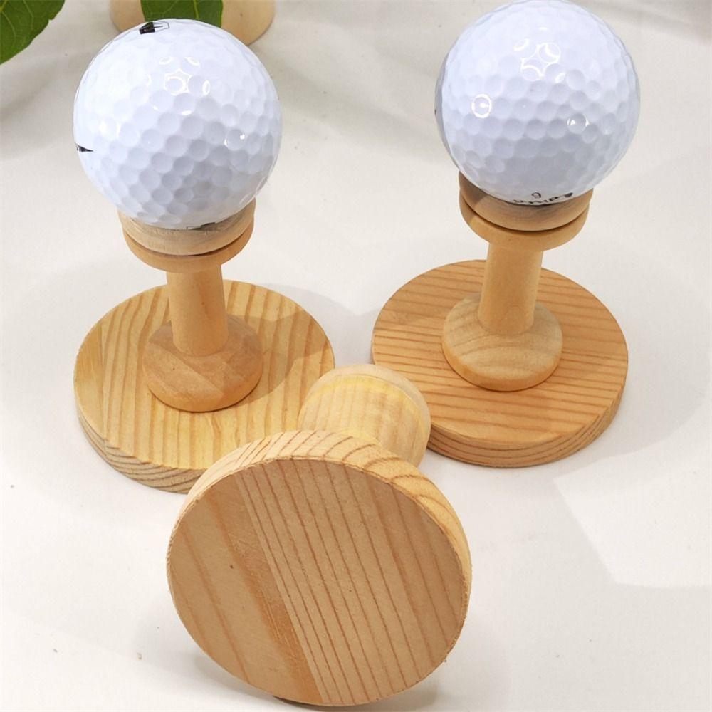 3Pcs Wooden Golf Ball Tees Storage Rack Golf Tennis Ball Support  Tabletop Decor