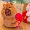 Capybara Loveable Plush Keychain Cute Cartoon Heart Key Tag Magnetic Closure Kid