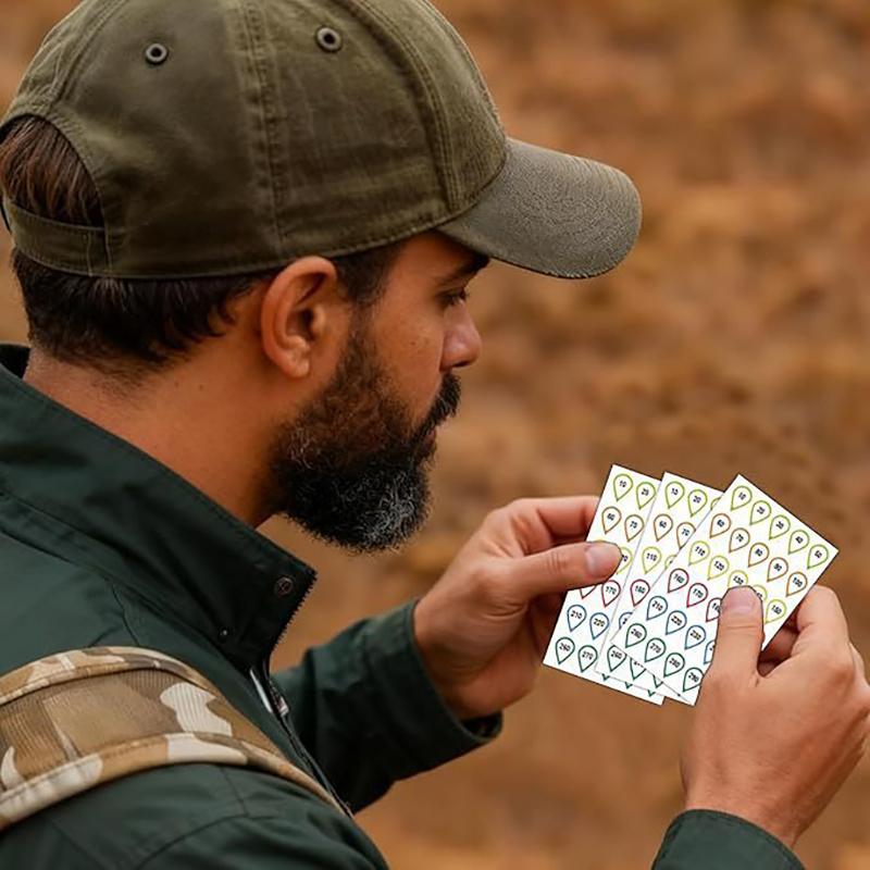 10 Листов Наклейки на Барабанчики Прицела Бирки на Барабанчики Прицела Для Стрельбы по Мишеням на Ближней и Средней Дистанции Охоты