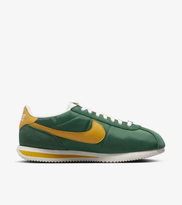 HF1435-300 Nike Cortez Текстиль Цвет Орегонская ущелье Зеленый и Желтый Охра (Мужской)