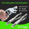 Veterinary U-Shaped Ear Notch and Tagging Pliers for Pigs and Sows