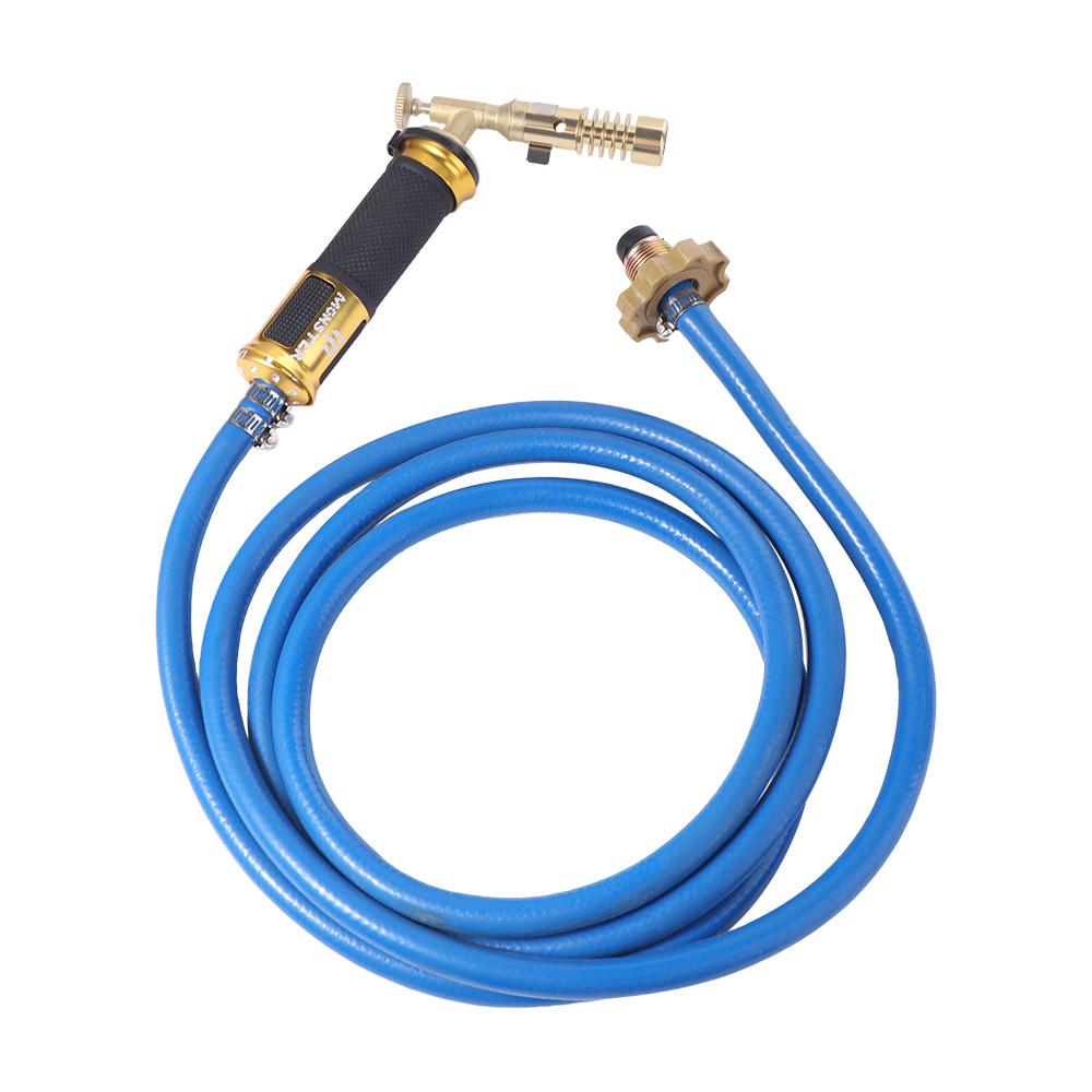 Прочная медная горелка для сжиженного пропан-газа, алюминиевая ручная сварочная горелка с пламенем, высокотемпературный паяльный инструмент 2,5 м для приготовления пищи