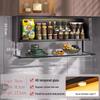 Modern Black Under-Cabinet Pull-Down Spice Rack