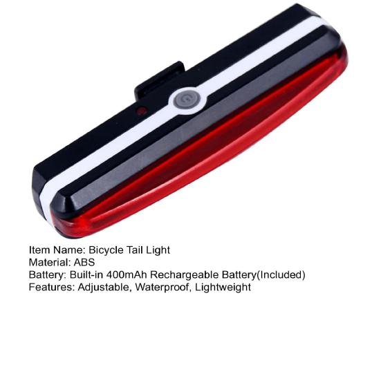 Велосипедный задний фонарь USB перезаряжаемый 6 режимов регулируемый супер яркий MTB шоссейный