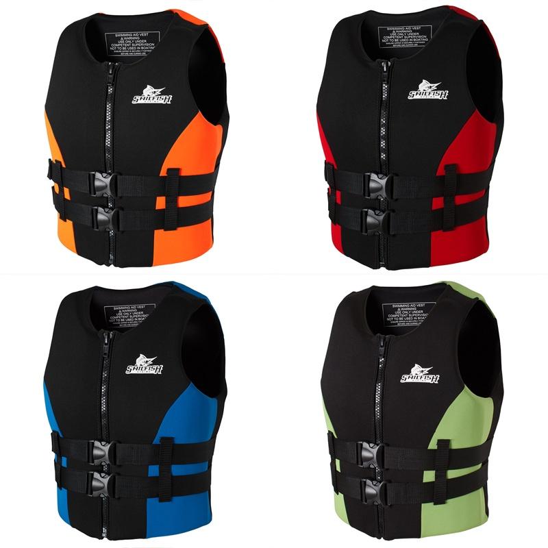 Премиальный взрослый спасательный жилет с регулируемым поясом и пеной плавучести для водных видов спорта