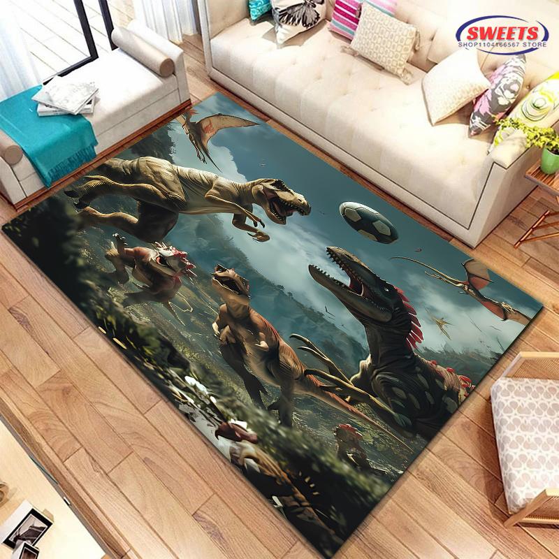 Новые полки! Классический ковер «Парк Юрского периода», выбор для гостиной, спальни, офиса, детской комнаты, нескользящий, машинная стирка