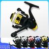 DK200 Spinning Fishing Reel with Line, Foldable Handle, Electroplating, Sea Gear for Rock and Raft Fishing
