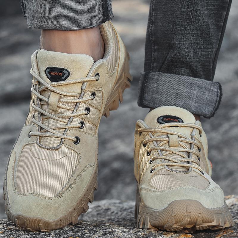 Genuine Leather Men Shoes Sneakers Comfortable Outdoor Shoes For Men Walking Hiking Shoes