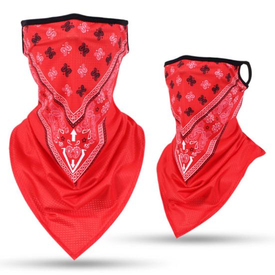 Outdoor Paisley Print Earloop Face Anti-UV Breathable Scarf Cover Neck Gaiter