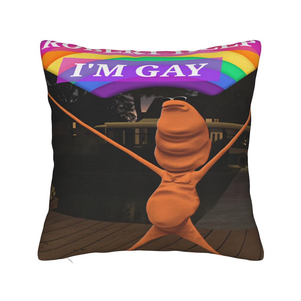 Pillow Cover Funny Robert Help Marcus The Worm   Cute Funny Pillow Case For Sofa Home Decor Pillowcases