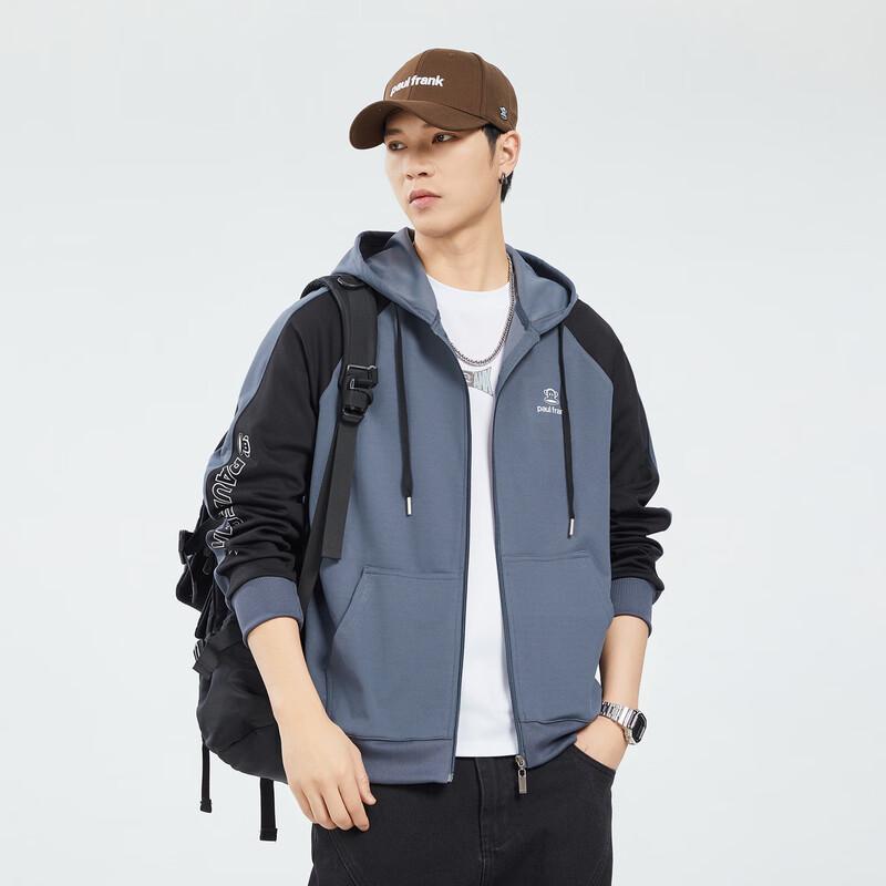 paul frank Мужская осенняя повседневная толстовка с капюшоном на молнии