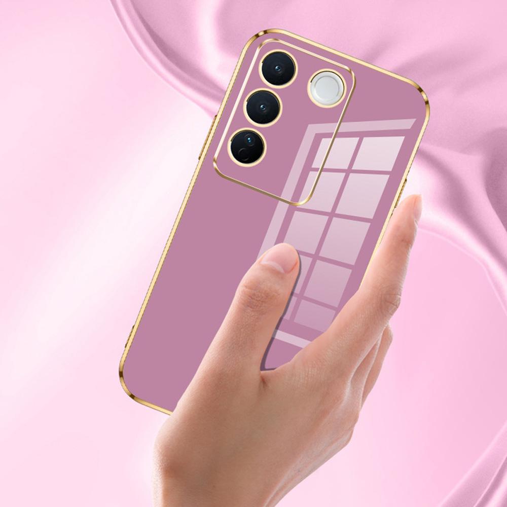 Bling Soft Shockproof Cover For Tecno Spark 8C 9 7 7T PRO 6 GO 5 Air Square Plating Phone Case Camon 18P 18 18T Pova 3 2 4 Pro