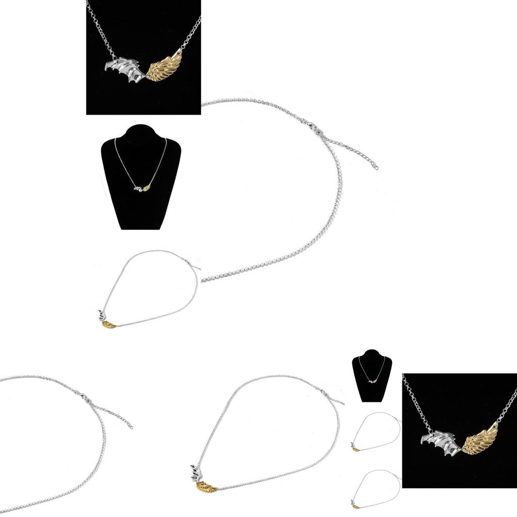 Fashionable 2021 Women's Necklace With Dual Color Plated Wings Unique Geometric Style For Elegant Outfits