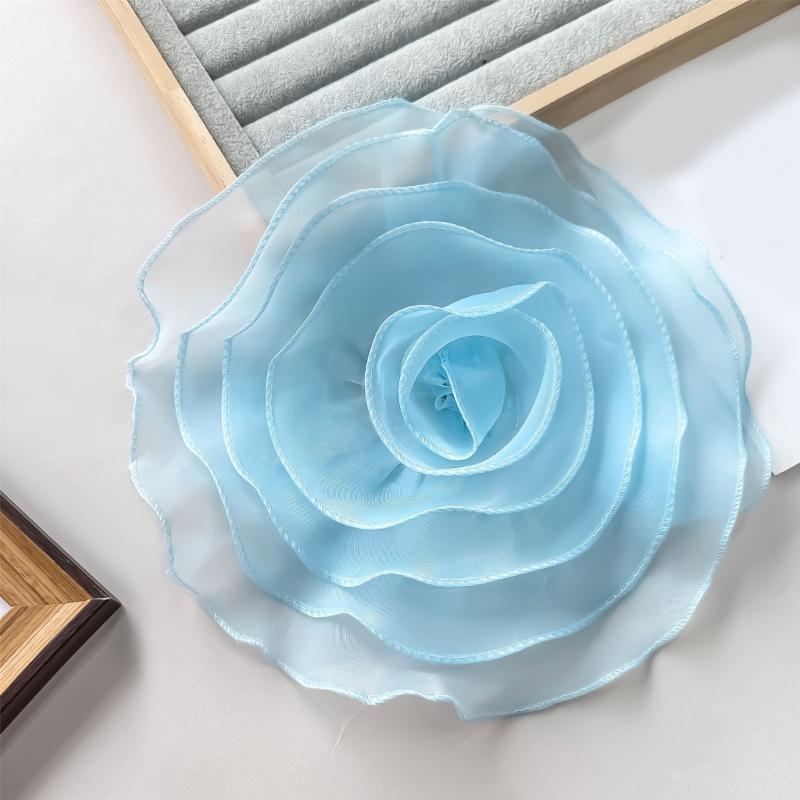 3D Fabric Flower Appliques Handmade Dress Crafting Traditional Costume Garment Dance Costume Sewing Patches