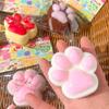 Мягкая игрушка-фиджет Cat Paw Mochi Taba, милая плюшевая игрушка-кошачья лапка, силиконовая игрушка с медленным отскоком и декомпрессией, игрушка для снятия стресса