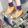 2023 New Korean Street Shooting Wannian Classic Wild Retro 1970s Re-enacted High-top Women's Canvas Shoes