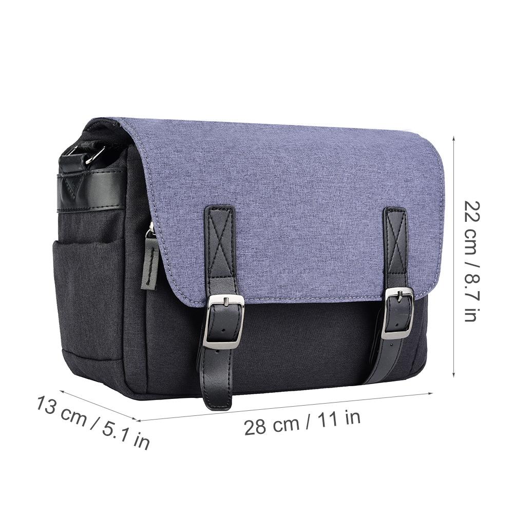   Camera Shoulder Bag Portable Case for NaCanon   NaSony(blue)