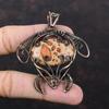 Asteroid Jasper Gemstone Pendant Copper Wire Wrapped Pendant Handmade Tortoise Pendant Wire Wrap Jewelry Gift For Mom Amazing Copper Jewelry