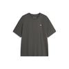 Soft Comfortable Loose Versatile Round Neck Pullover Short Sleeve T-Shirt Unisex Tops Graphite-Grey AHSU743-11
